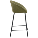 Lot de 2 tabourets de bar en simili vert ACHILLE