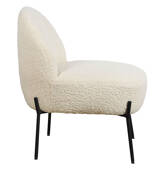 Fauteuil en tissu bouclette...