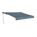 Toldo SAULE 2,5 × 2m - Tecido antracite e estrutura cinzenta