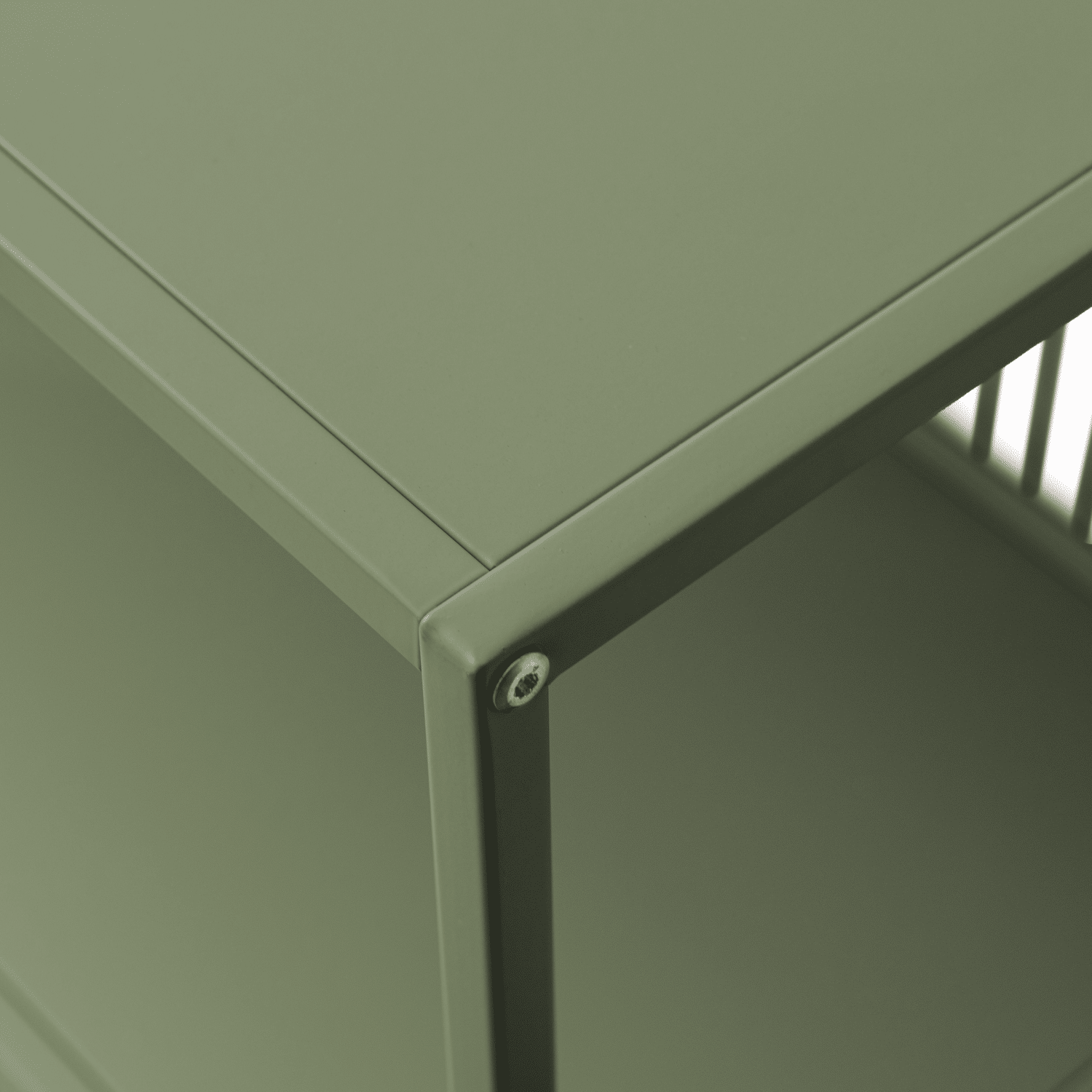 Étagère en métal vert kaki EMILIA