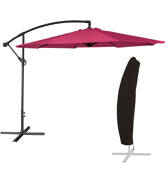 Parasol déporté rond 3m de...
