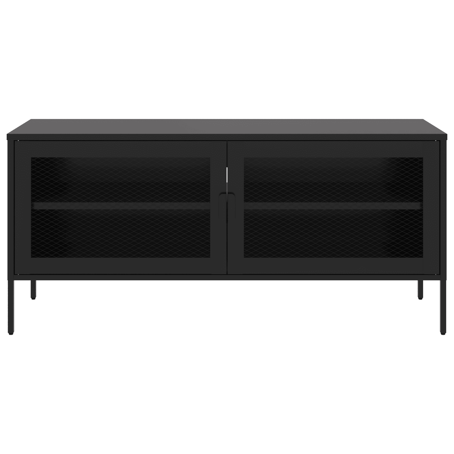TV-meubel in metaal 120cm zwart