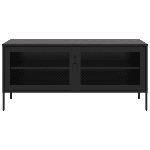 Mueble TV en metal 120cm negro