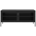 TV-meubel in metaal 120cm zwart