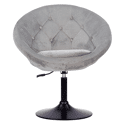 Tabouret de bar en velours gris EDGAR