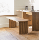 Banc en bois style scandinave
