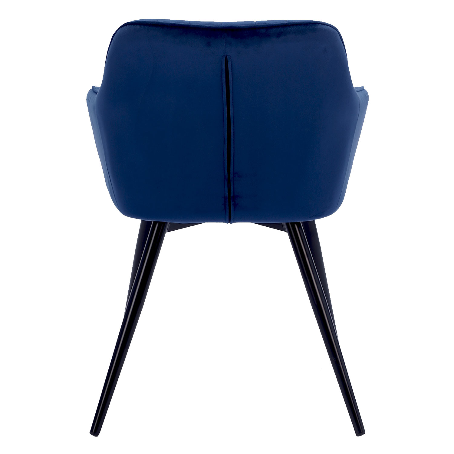 Chaise en velours BERTILLE bleue