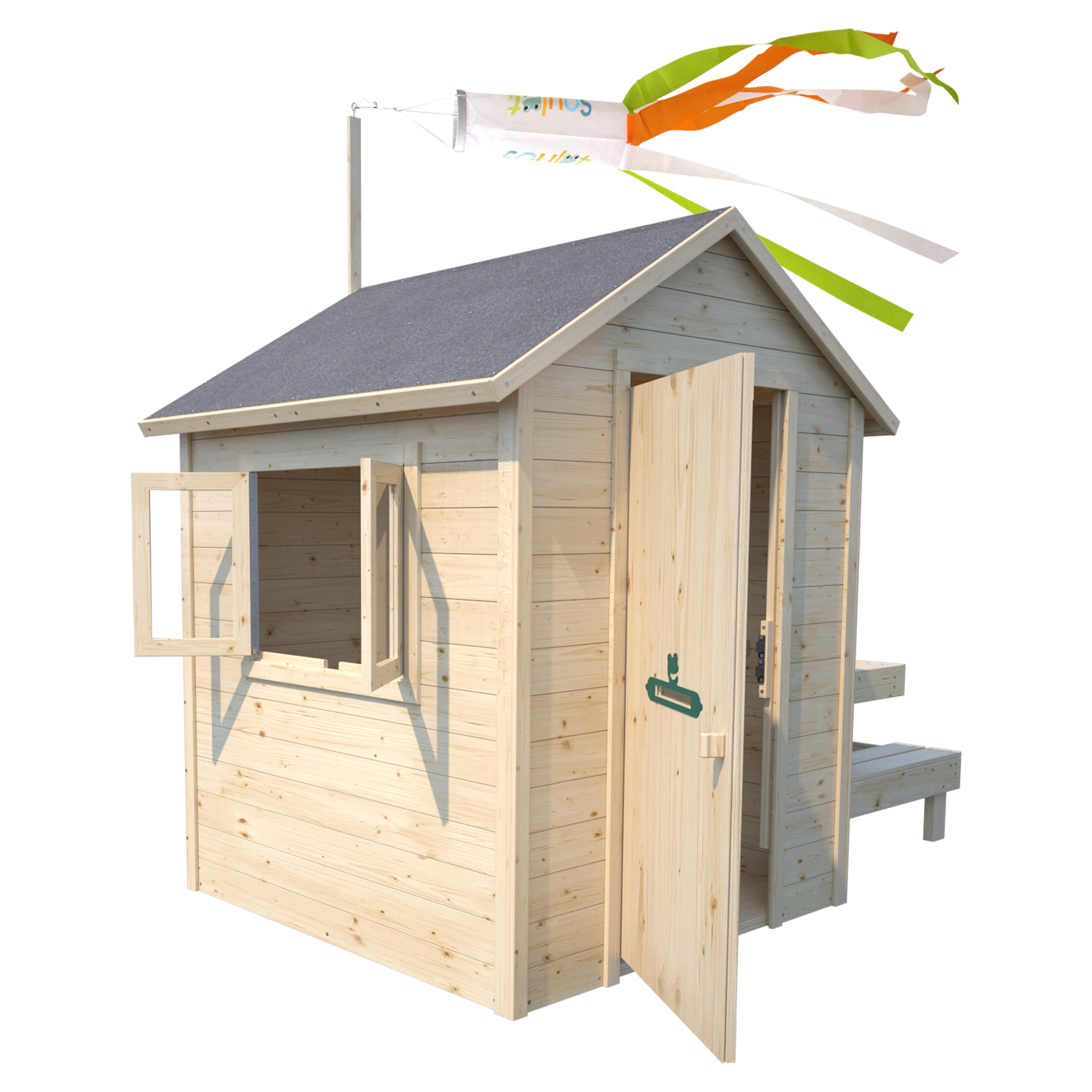 SOULET - Cabane en bois avec table pique-nique pour enfants TIANA