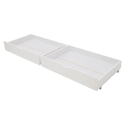 Set van 2 witte opberglades voor bed