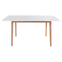 Table extensible HELGA 120 / 160cm blanche