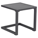 Table d'appoint BARBADOS en aluminium gris anthracite