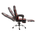 Fauteuil de bureau gamer noir et rouge LINK