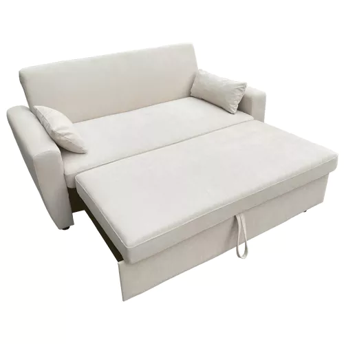 Sofá cama de pana beige 2...