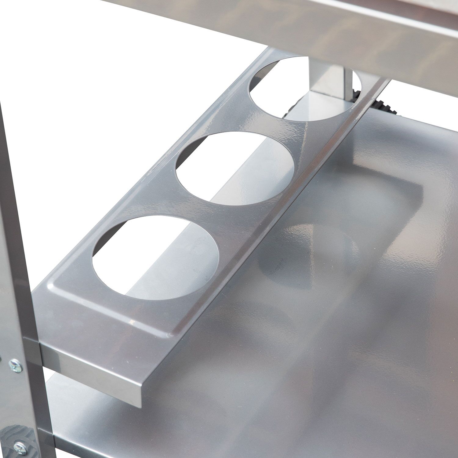 COOK'IN GARDEN - Carrito de madera y metal para plancha GRANDI XL