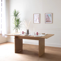 Mesa de madeira de estilo...