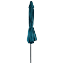 Parasol droit HAPUNA rond 3,30m de diamètre bleu