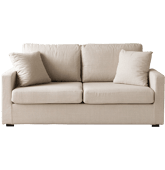 Canapé droit 3 places beige