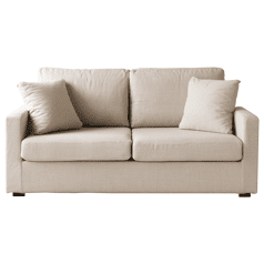 Canapé droit 3 places beige...