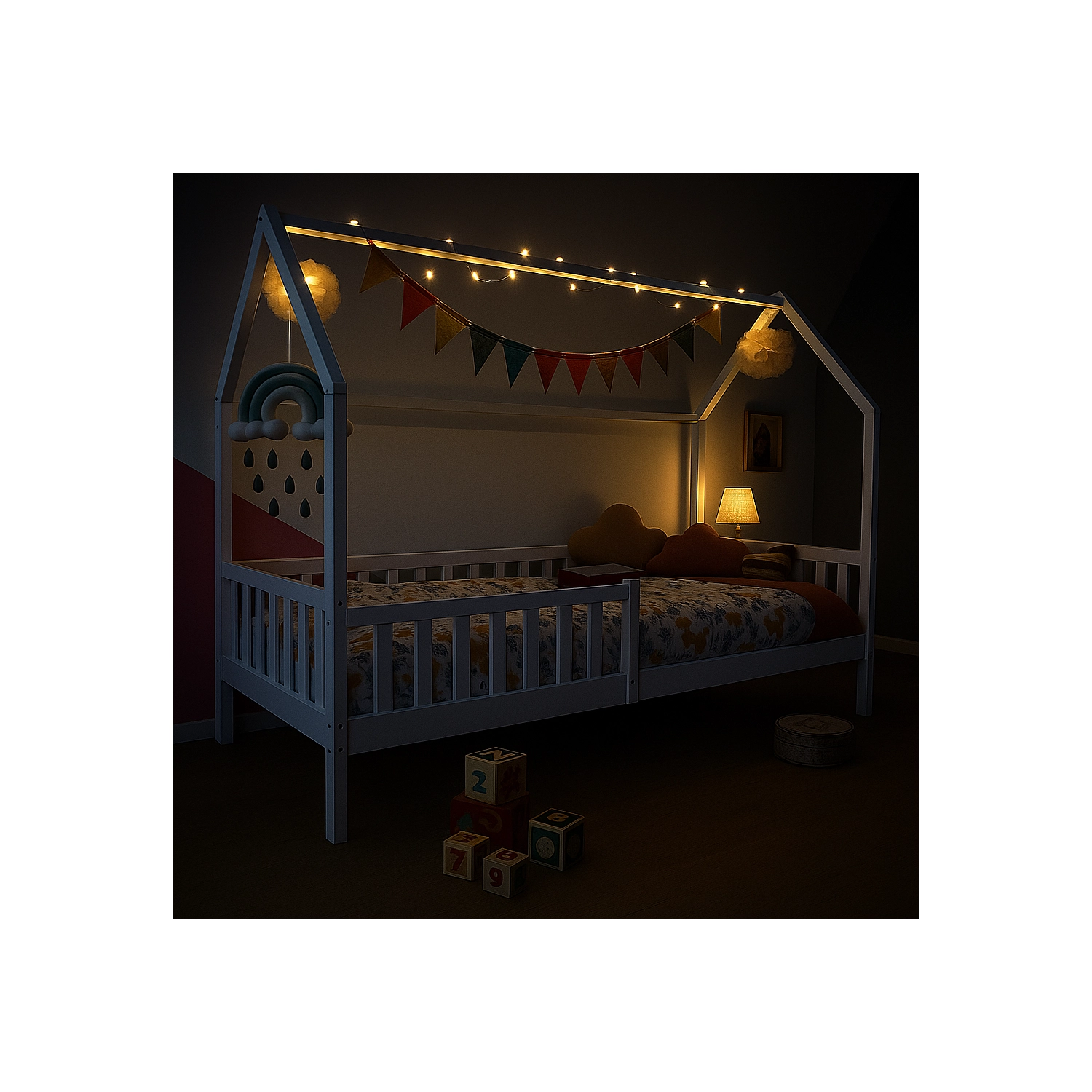 Kinderbed 190x90cm wit MARCEAU