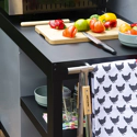 Cook'in Garden - Credenza NOVA nera per piastra