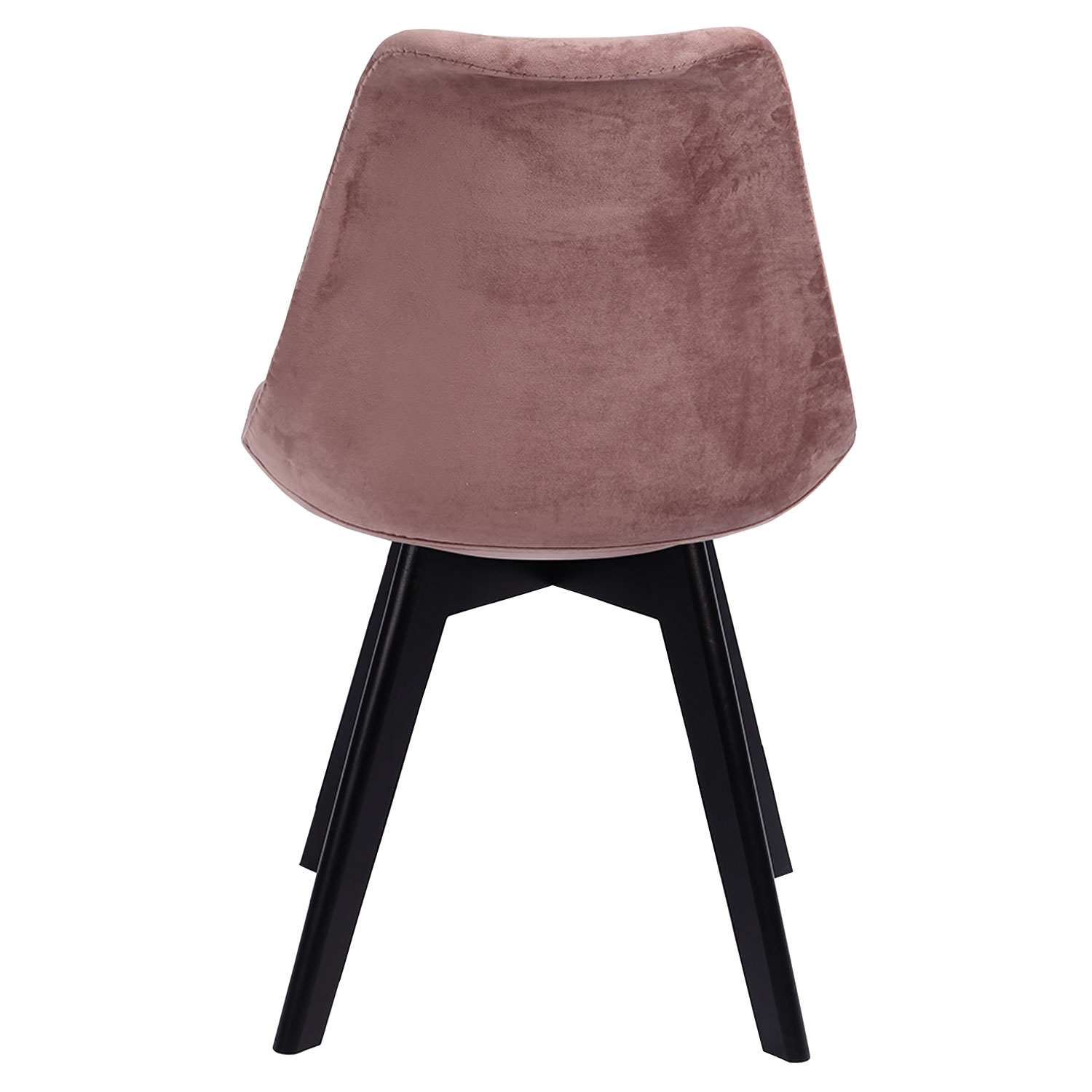 Set van 2 roze NORA fluwelen stoelen met kussen
