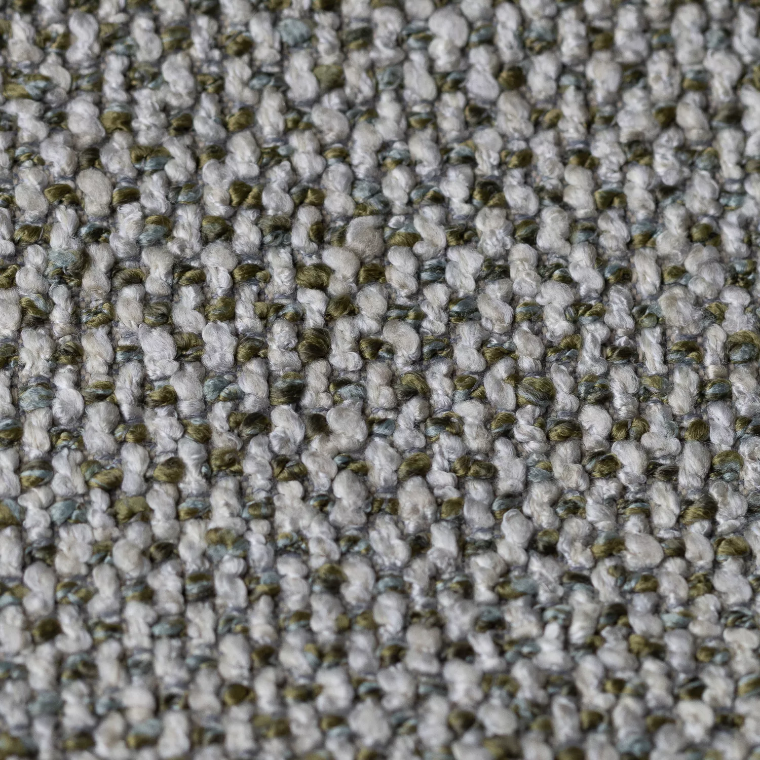 Lot de 2 chaises en tissu vert chiné THEA