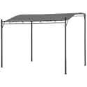 Pérgula montada na parede 3 × 2,5m NICE cinzento