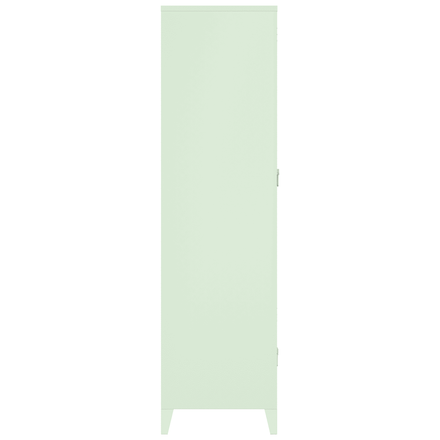 Armoire en métal 2 portes avec penderie vert tilleul