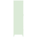 Armoire en métal 2 portes avec penderie vert tilleul