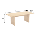 Mesa de madera de estilo escandinavo 180cm ALMA