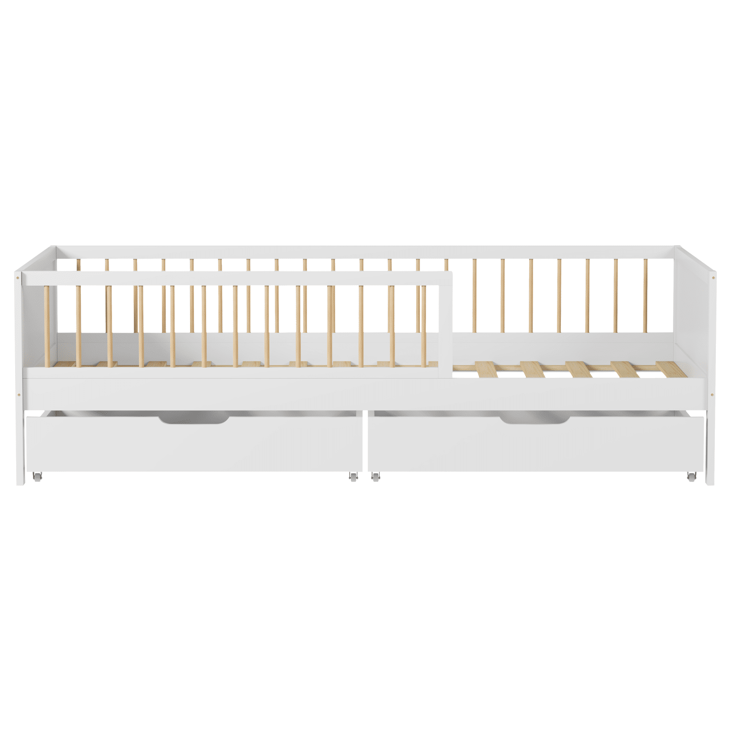 Letto per bambini 190x90cm bianco con cassetti ADAM
