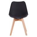 Ensemble table rectangulaire 120cm PIA et 4 chaises NORA noir