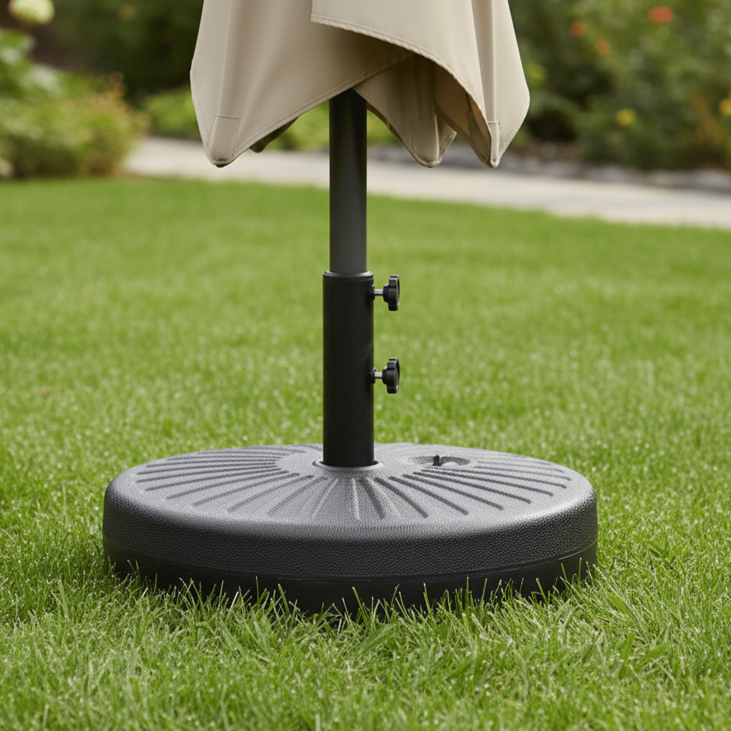 Pied de parasol droit BREST noir