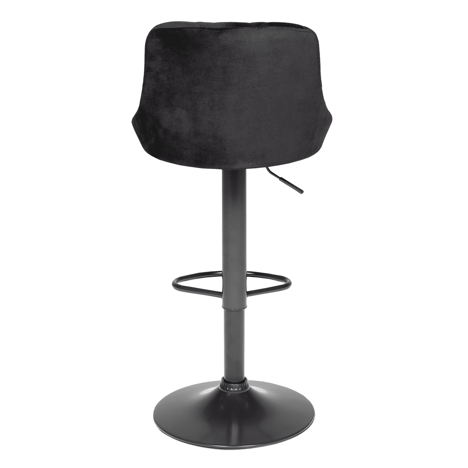 2er Set Barhockern aus schwarzem Samt ROBIN