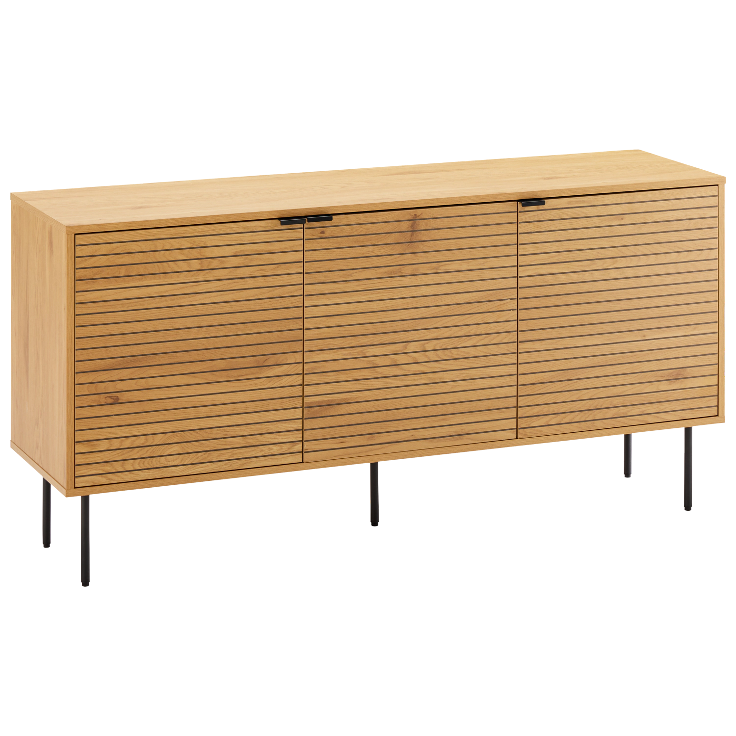 Buffet en bois 3 portes 150cm STINNA