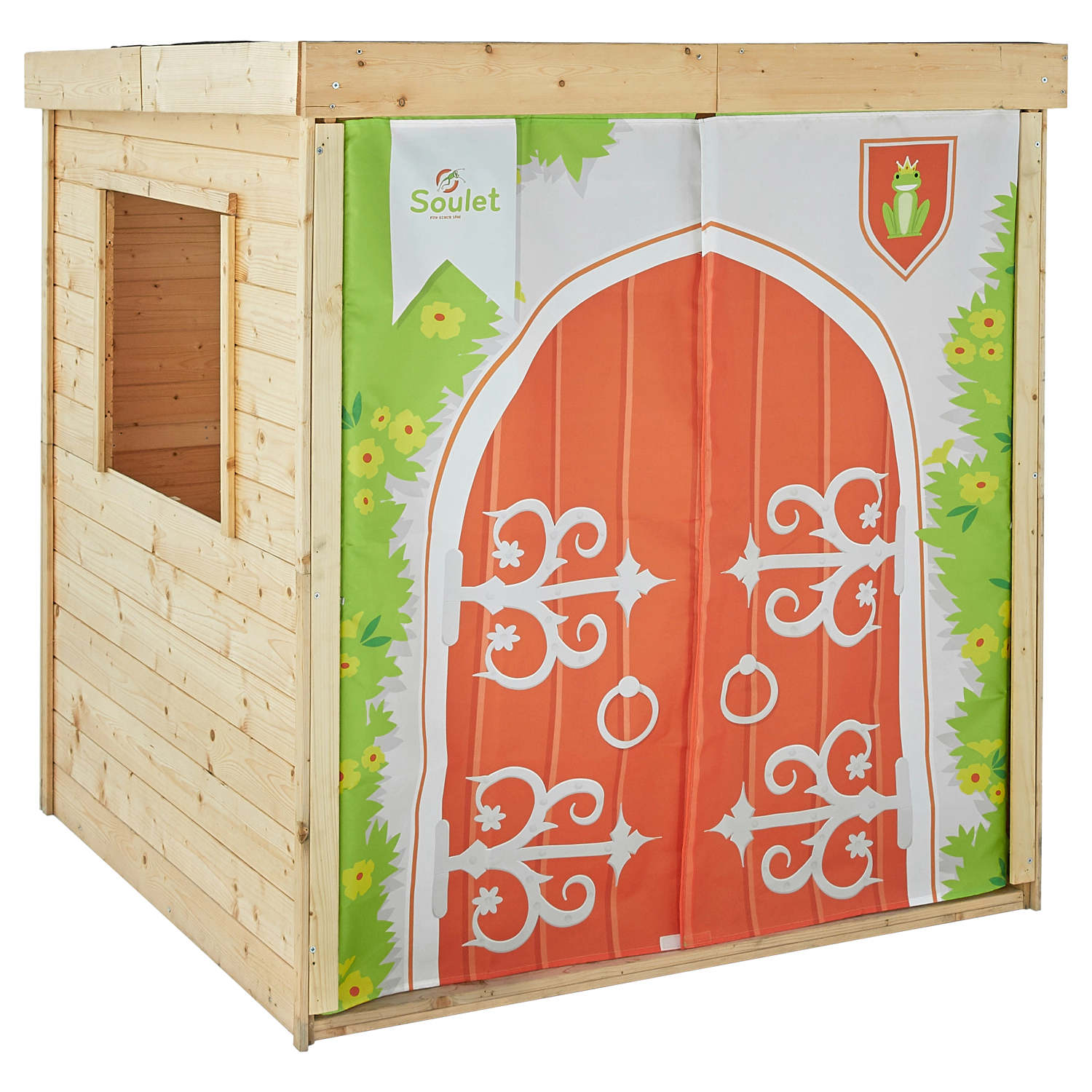 Soulet - Cabane en bois et tissu pour enfants PRINCESSE