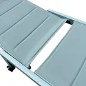 Lot de 2 bains de soleil en textilène bleu clair - aluminium bleu clair