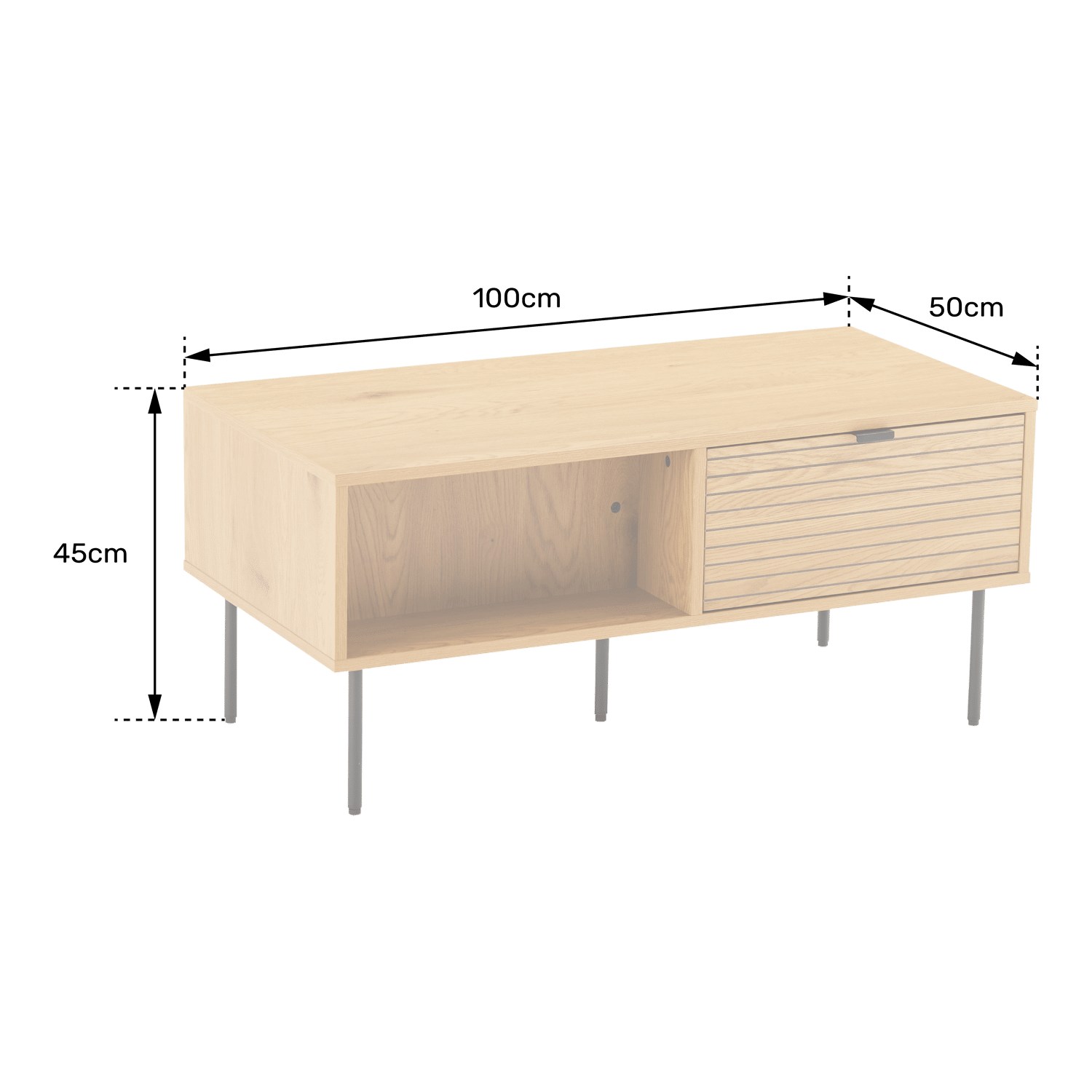 Couchtisch mit Schubladen STINNA