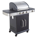 Cook'in Garden - Barbecue a gás FIDGI 3 com termómetro - 3 queimadores + fogão de 11,5kW