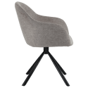 Lot de 2 chaises en tissu gris SAFFI