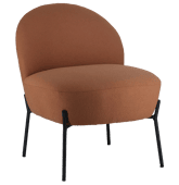 Fauteuil en tissu boucle...
