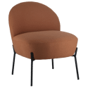Sessel aus rostfarbenem Schlaufenstoff HELMI