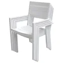 Salon de jardin extensible 132/264 en aluminium blanc - 10 places
