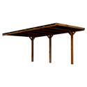 FOREST STYLE - Carport adossable en pin VICTOR