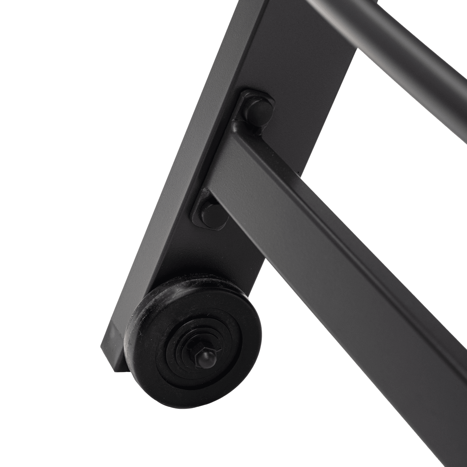 Bain de soleil en textilène noir - aluminium gris anthracite