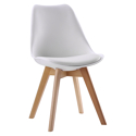 PIA rechthoekige tafel 120cm en 4 NORA stoelen wit