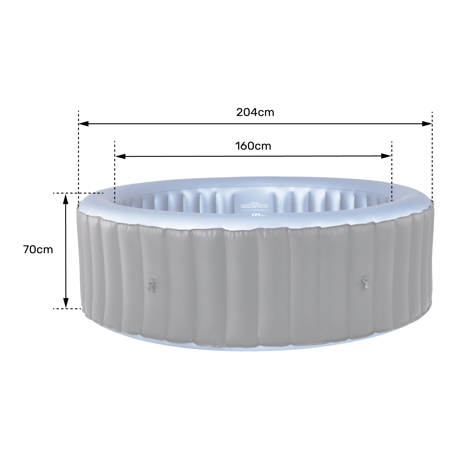 MSPA - Spa gonflable rond BERGEN - 6 places