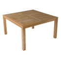 Teakholz-Gartenmöbel JAVA - quadratischer Tisch und Klappstühle - 8 Sitzplätze