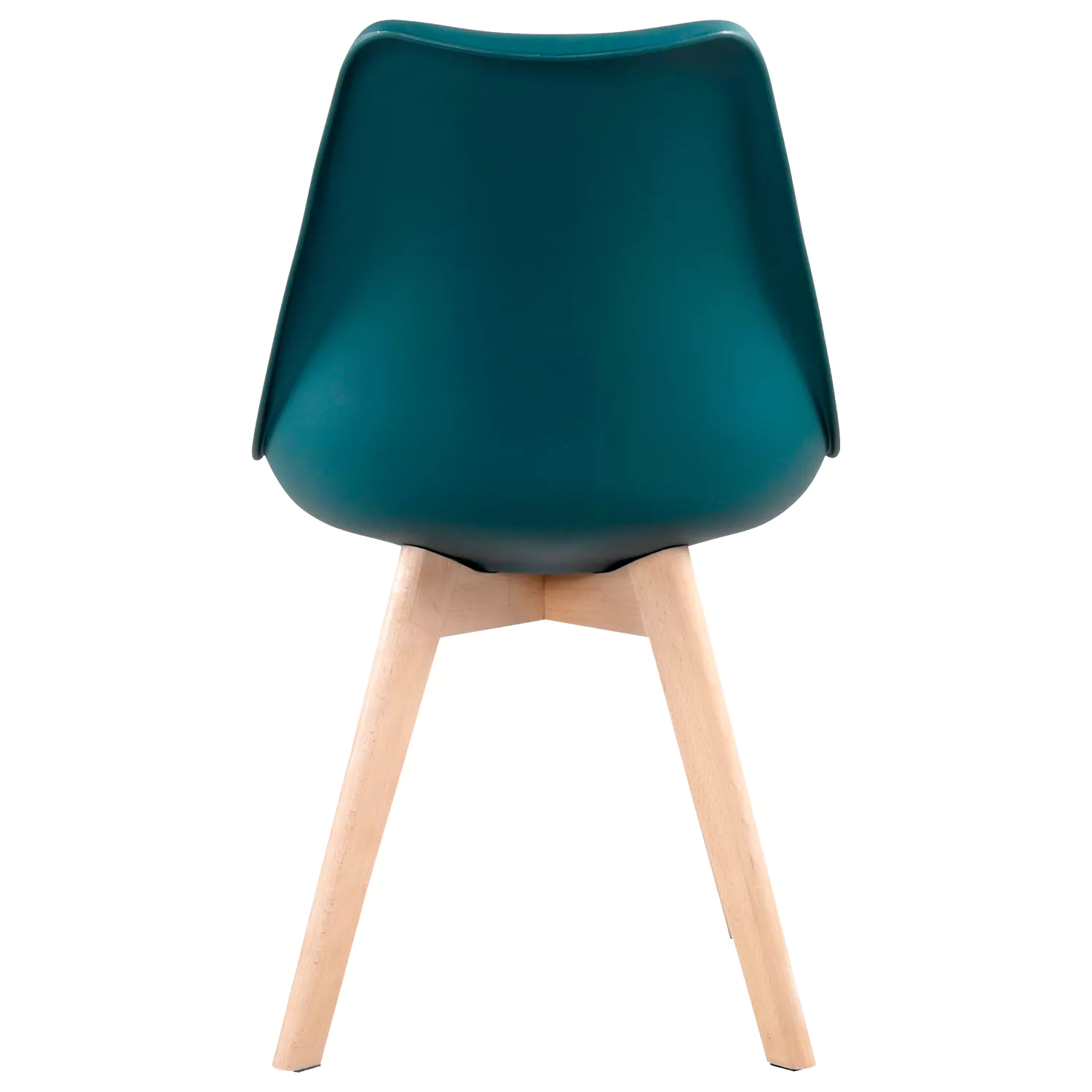 Conjunto de 4 cadeiras escandinavas azuis NORA com almofada