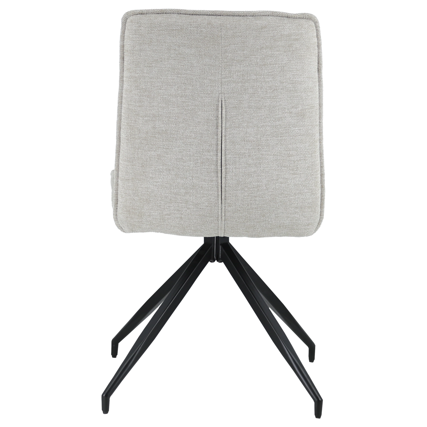 Lot de 2 chaises en tissu beige AREN